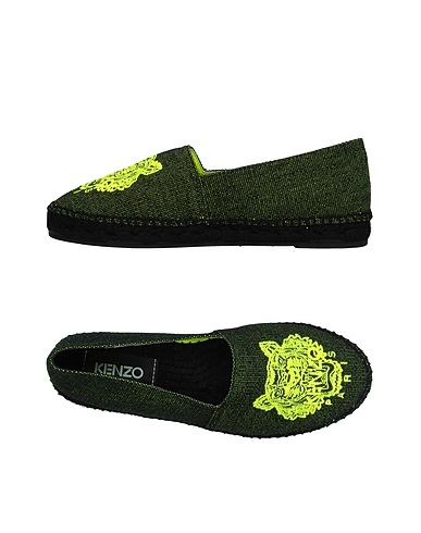 KENZO Espadrilles Lime green Textile fibres