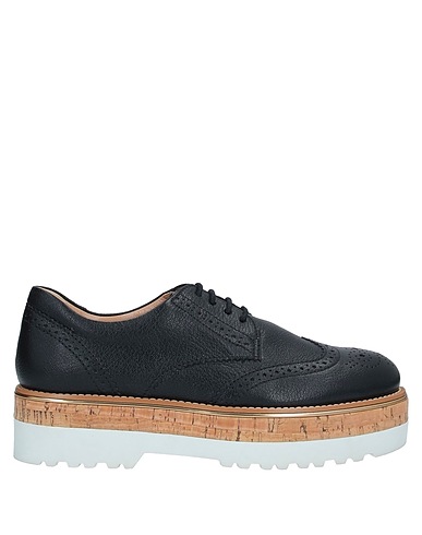 HOGAN Laced shoes Black Leather