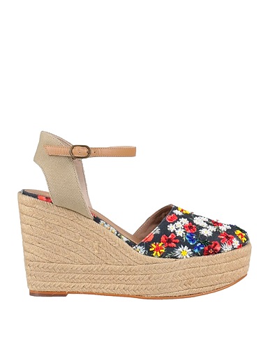 CORAL BLUE Espadrillas Nero Fibre tessili