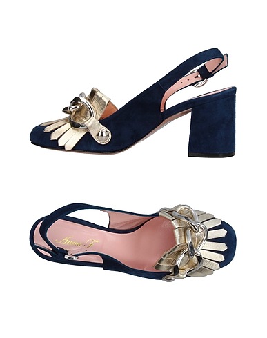 ANNA F. Pump Midnight blue Soft Leather