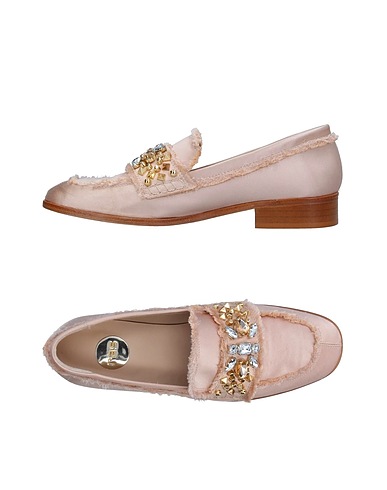 RAS Loafers Light pink Textile fibers