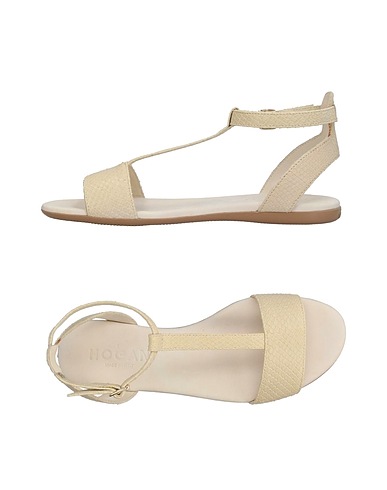 HOGAN Sandals Ivory Leather