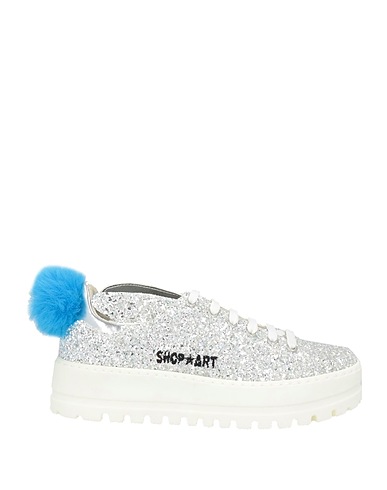 SHOPART Sneakers Silber Gewebefasern