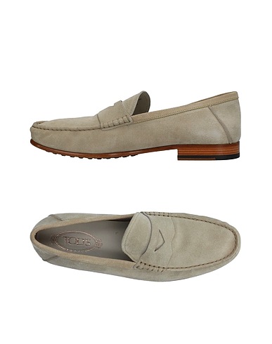 TOD'S 모카신 라이트 그레이 가죽