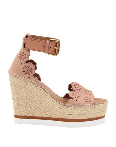 See By Chloé Woman Espadrilles Blush Size 11 Calfskin In Pink