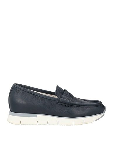 SANTONI Loafers Midnight blue Soft Leather