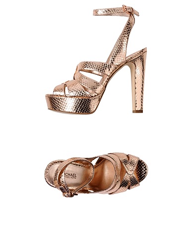 MICHAEL MICHAEL KORS Sandals Bronze Soft Leather