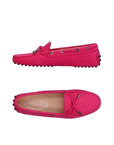 TOD'S Loafers Fuchsia Soft Leather