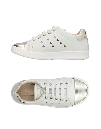 TWINSET Sneakers Elfenbein Leder