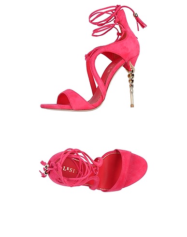 LE SILLA Sandals Fuchsia Soft Leather