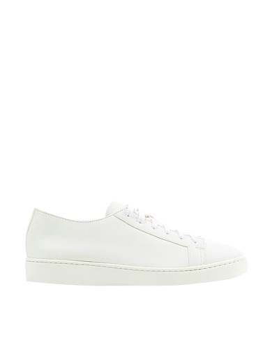 SANTONI Sneakers Bianco Pelle