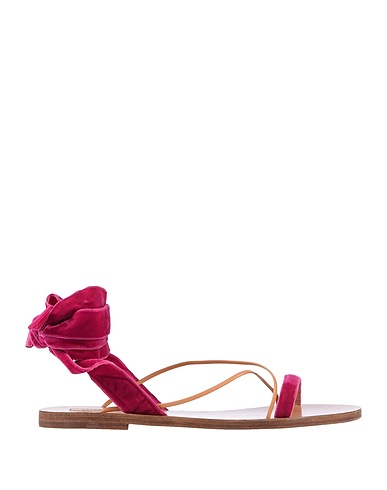 VALENTINO GARAVANI Sandals Garnet Leather, Textile fibers