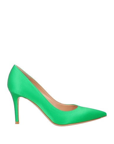 GIANVITO ROSSI Décolleté Verde Fibre tessili