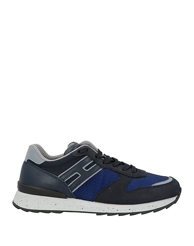 HOGAN REBEL Sneakers Blue Textile fibres, Leather