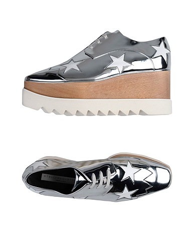 STELLA McCARTNEY Stringate Argento Fibre tessili