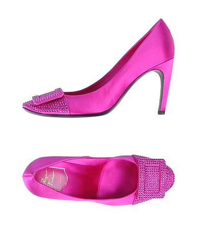 ROGER VIVIER Court Fuchsia Textile fibres