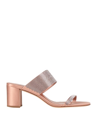 PEDRO GARCÍA Sandals Antique rose Textile fibres, Swarovski® Crystal