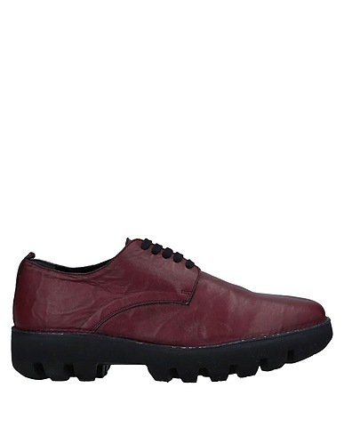ROCCO P. Laced shoes Burgundy Leather