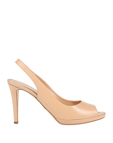 SERGIO ROSSI Sandals Beige Leather