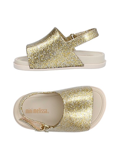 MINI MELISSA Beach sandals  Gold PVC - Polyvinyl chloride