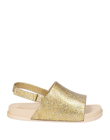 MINI MELISSA Beach sandals  Gold PVC - Polyvinyl chloride