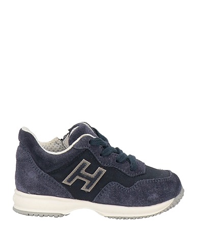 HOGAN Sneakers Midnight blue Leather, Textile fibers