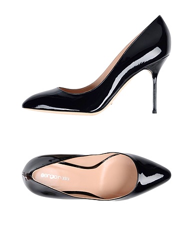SERGIO ROSSI Court Black Calfskin