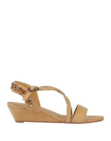 APEPAZZA Sandals Beige Leather