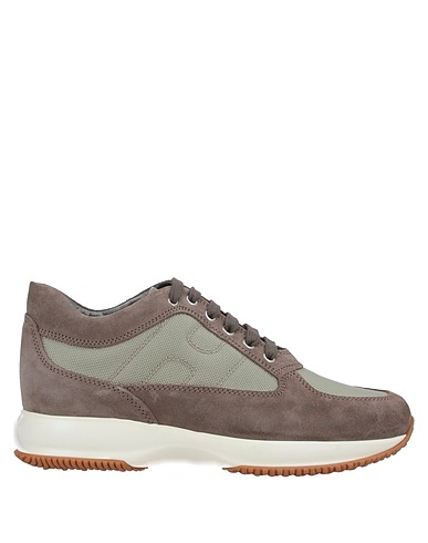 HOGAN Sneakers Khaki Textile fibers, Leather