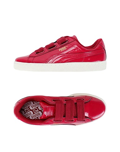 PUMA Sneakers Basket Heart Patent Wn's
 Burgundy Textile fibers