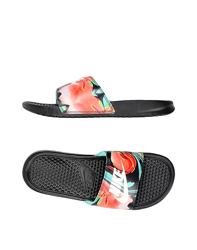 NIKE Sandalen  BENASSI JDI PRINT
 Schwarz Gummi