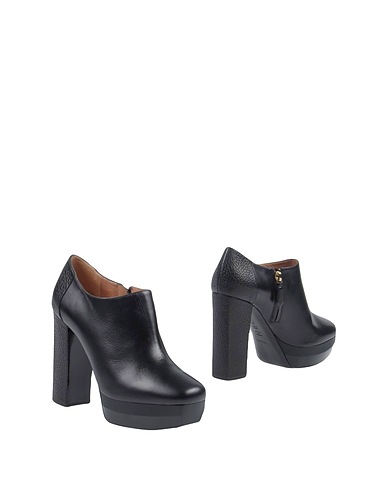 POLLINI Stivaletti Nero Pelle di vitello, Pelle di capra