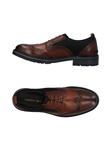 FRANKIE MORELLO Laced shoes Brown Textile fibres