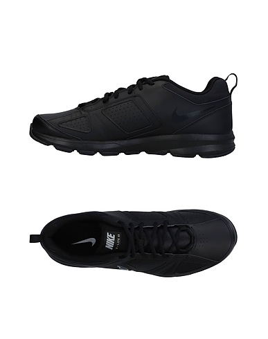 NIKE Sneakers Black Soft Leather, Textile fibers