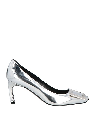 ROGER VIVIER Pumps Silber Leder