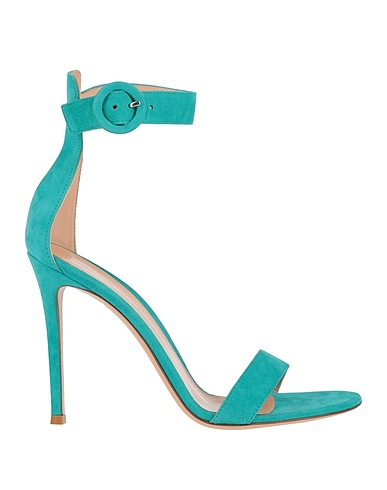 GIANVITO ROSSI Sandals Turquoise Leather