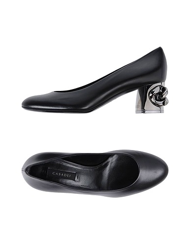 CASADEI Court Black Soft Leather