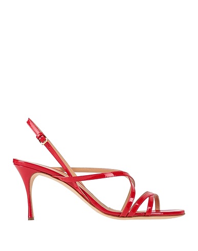 SERGIO ROSSI Sandals Red Leather