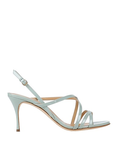 SERGIO ROSSI Sandals Sky blue Leather