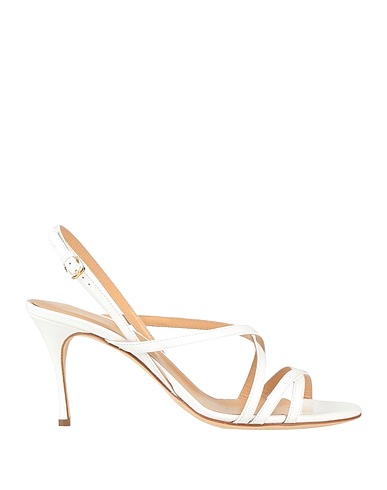 SERGIO ROSSI Sandals White Leather