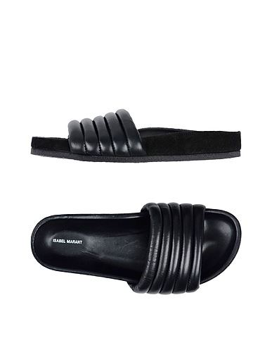 ISABEL MARANT サンダル ブラック 革（なめし加工）