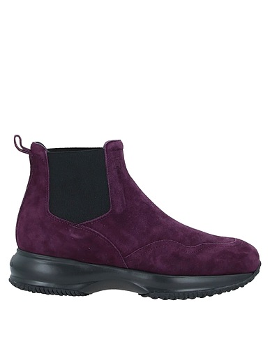 HOGAN Ankle boot Plum Leather