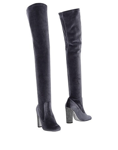 RENE' CAOVILLA Boots Slate blue Textile fibres