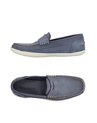TIMBERLAND Loafers Slate blue Soft Leather