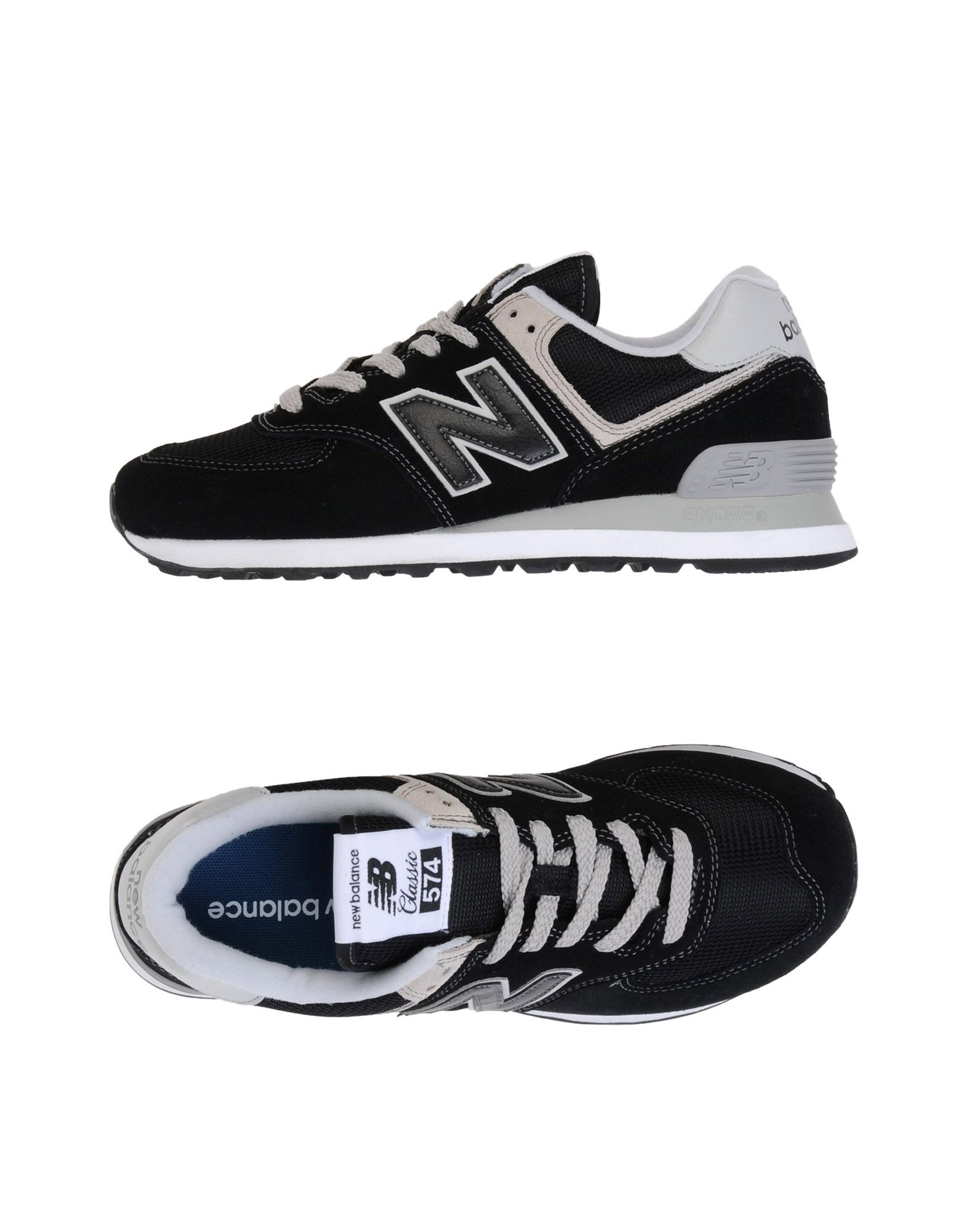 new balance 574 suede & mesh sneakers