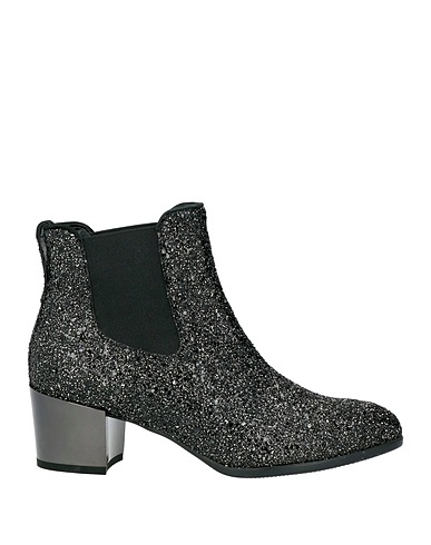 HOGAN Ankle boot Black Textile fibers