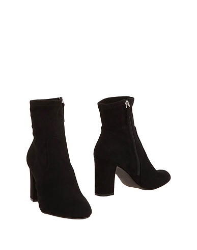 STEVE MADDEN Ankle boot Black Textile fibres