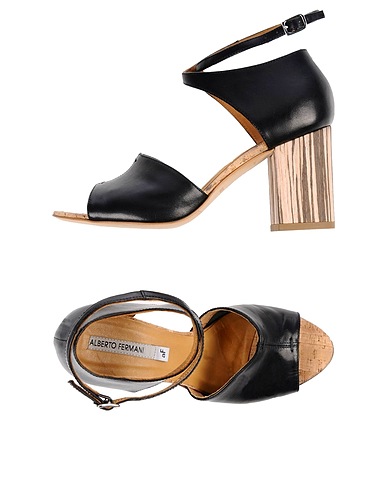 ALBERTO FERMANI Sandals Black Soft Leather