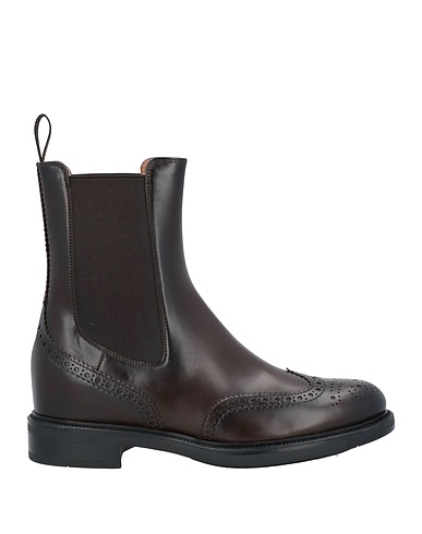 SANTONI Ankle boot Chocolate brown Leather