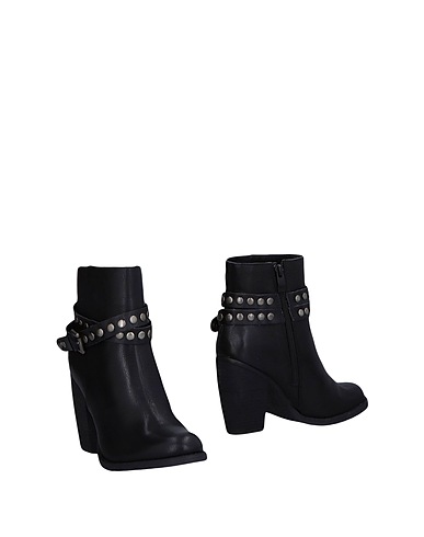 CAFèNOIR Ankle boot Black Textile fibers